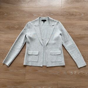 Banana Republic Light Gray Cotton Blazer